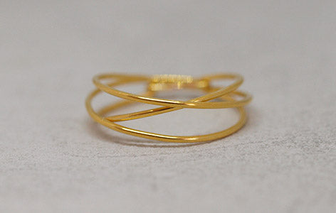 Bague "CROSSING"