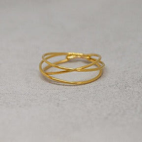 Bague "CROSSING"