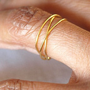 Bague "CROSSING"