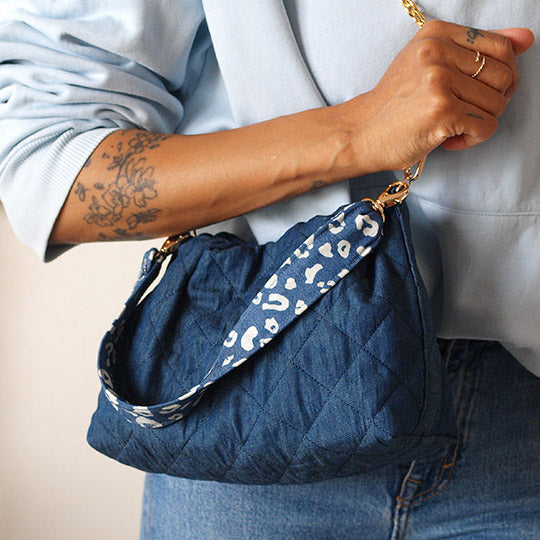Joellie "Denim" matelassé