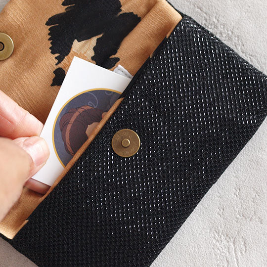 Porte-feuilles "Shiny black"