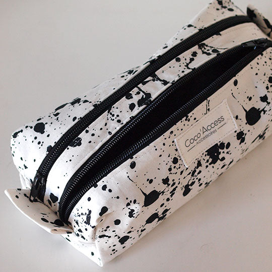 Trousse "Tacheté noir et blanc"