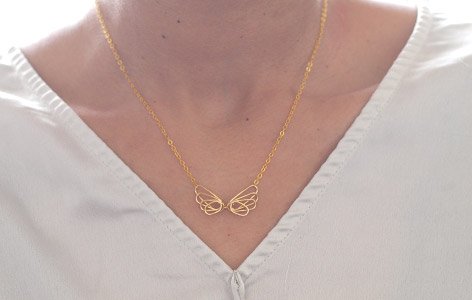 Collier "LITTLE SKY" en plaqué or