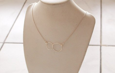 Collier "CERCLES ENLACES" argent925