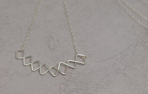 Collier "CROWNED" en argent 925
