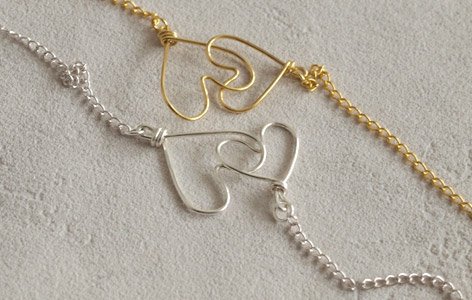 Collier "COEURS ENLACES"