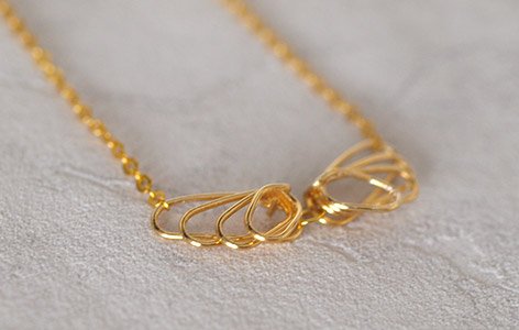 Collier "LITTLE SKY" en plaqué or