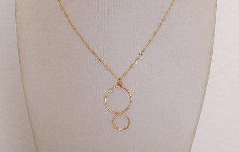 Collier "EIGHT" plaqué or