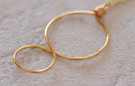 Collier "EIGHT" plaqué or