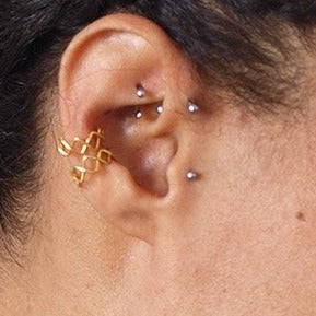 Bagues d'oreilles "CROWNED"