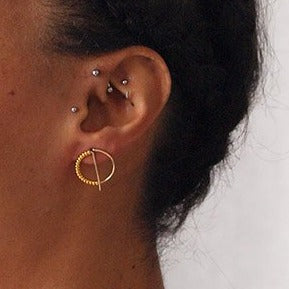 Boucles d'oreilles et Créoles "CIRCLE&PEARL"