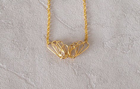 Collier "LITTLE SKY" en plaqué or