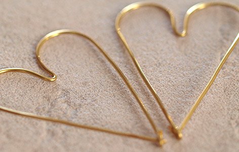 Boucles d'oreilles et Créoles "HEART"