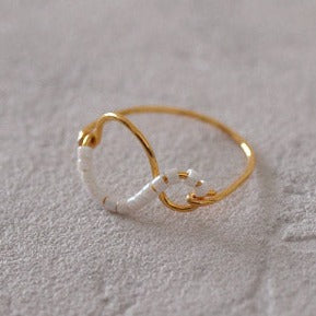 Bague "CORAIL" perle nacré