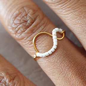 Bague "CORAIL" perle nacré