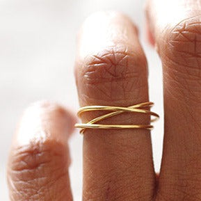 Bague "CROSSING"