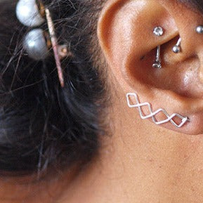 Boucles d'oreilles "Crowned IV »