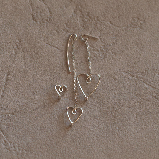 Boucles d'oreilles "Attrapes cœurs"