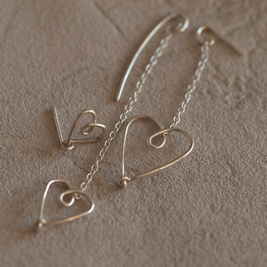 Boucles d'oreilles "Attrapes cœurs"