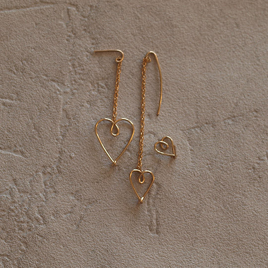 Boucles d'oreilles "Attrapes cœurs"
