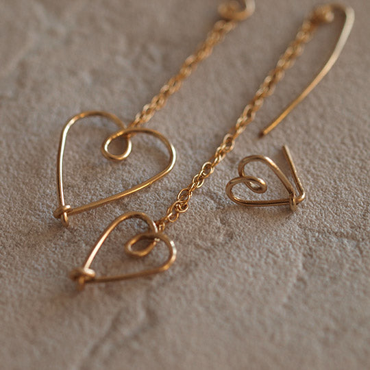 Boucles d'oreilles "Attrapes cœurs"