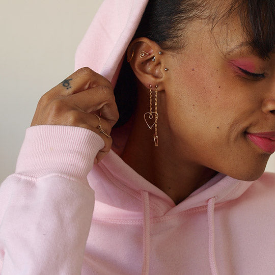 Boucles d'oreilles "Attrapes cœurs"