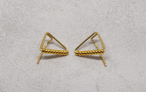 Boucles d'oreilles "TRIANGLES PERLES"