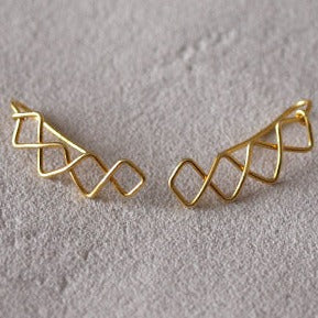 Boucles d'oreilles "Crowned IV »