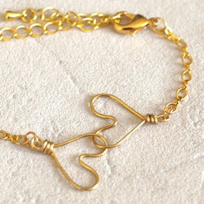 Bracelet "DOUBLE COEUR"