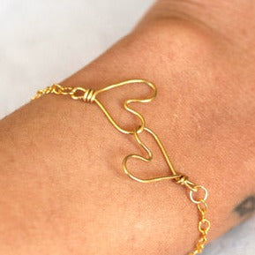 Bracelet "DOUBLE COEUR"