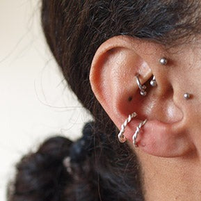 Bagues d'oreilles "TWIST"