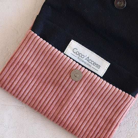 Porte-feuilles "Velours côtelé"