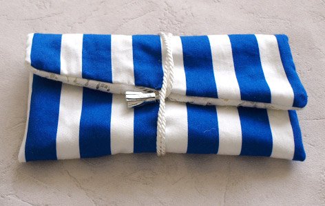 Pochette "Marigot" réversible et personnalisable
