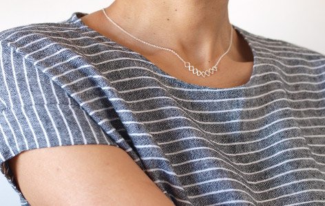 Collier "CROWNED" en argent 925