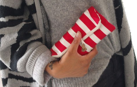 Pochette "Marigot" réversible et personnalisable