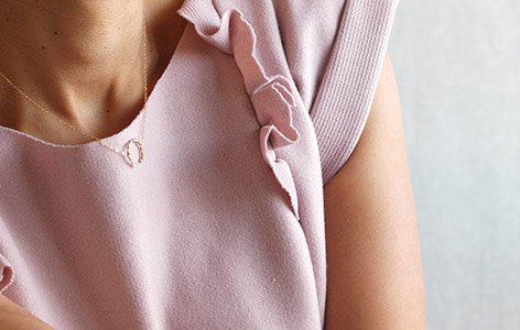 Collier "TWIST" en plaqué or
