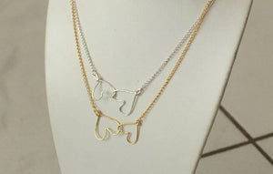 Collier "COEURS ENLACES"