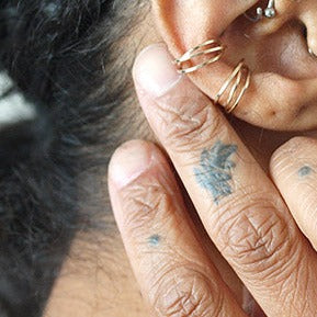 Bagues d'oreilles "CROSSING"